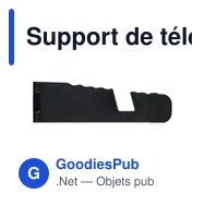 Support de téléphone personnalisable Romina avec logo - Miniature 1