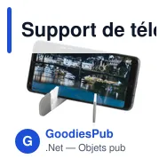 Support de téléphone personnalisable Romina avec logo - Miniature 2