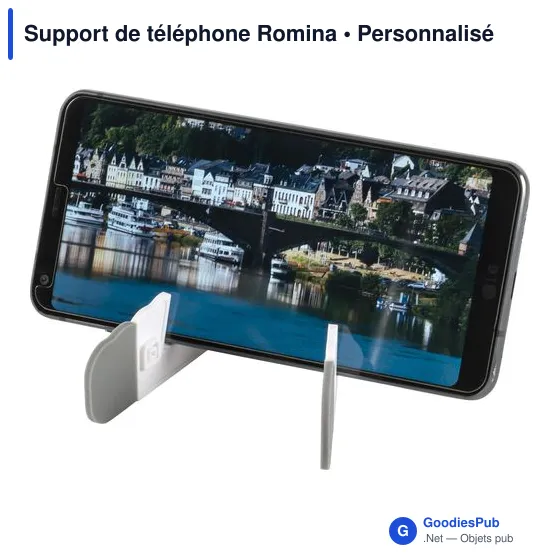 Support de téléphone personnalisable Romina avec logo - Image 2