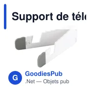 Support de téléphone personnalisable Romina avec logo - Miniature 3