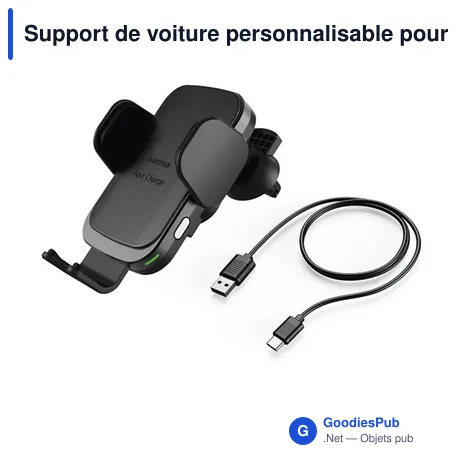 Support de voiture personnalisable pour téléphone avec logo - Hama