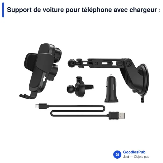 Support de voiture pour téléphone avec chargeur sans fil 10W Hama - Image 4