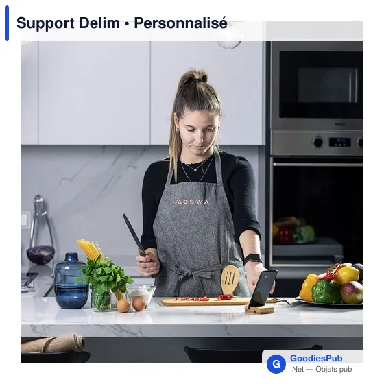 Support Delim personnalisable en bambou pour appareils mobilesavec logo - Image 9