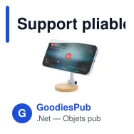 Support pliable personnalisable pour smartphone avec logo - Frelix - Miniature 12