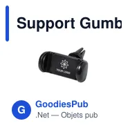 Support Gumbol personnalisable pour logo entreprise - Porte-téléphone - Miniature 1
