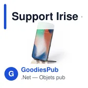 Support Irise personnalisable pour smartphone avec logo - Miniature 2