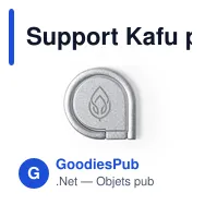 Support Kafu personnalisable pour smartphone avec logo - Miniature 2