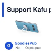 Support Kafu personnalisable pour smartphone avec logo - Miniature 6