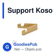Support pliable Kosof personnalisable avec logo pour entreprise - Miniature 1