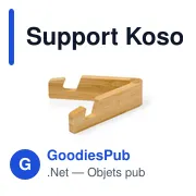 Support pliable Kosof personnalisable avec logo pour entreprise - Miniature 2