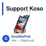 Support pliable Kosof personnalisable avec logo pour entreprise - Miniature 3