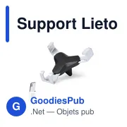 Support de smartphone personnalisable Lietor pour voitureavec logo - Miniature 2