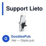 Support de smartphone personnalisable Lietor pour voitureavec logo - Miniature 4