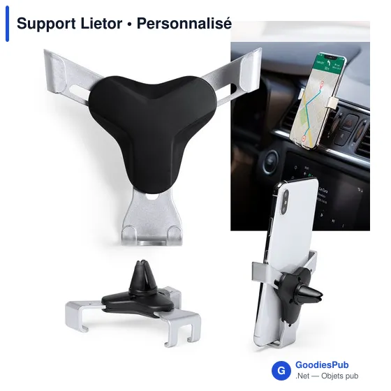 Support de smartphone personnalisable Lietor pour voitureavec logo - Image 6