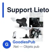Support de smartphone personnalisable Lietor pour voitureavec logo - Miniature 7