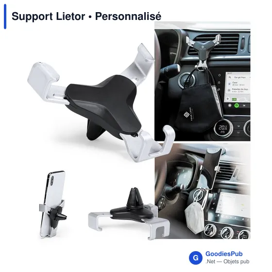 Support de smartphone personnalisable Lietor pour voitureavec logo - Image 7