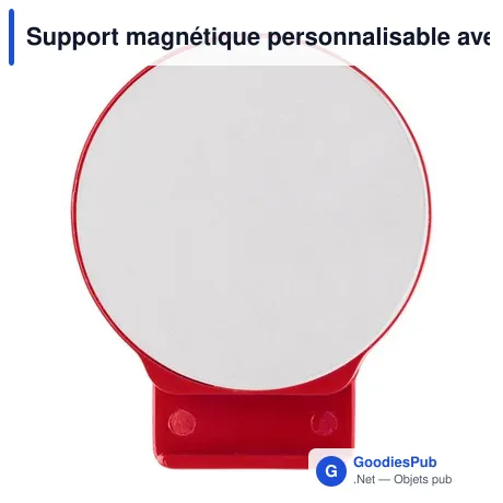 Support magnétique personnalisable avec stylo bille Rafaelavec logo
