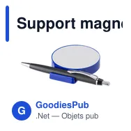 Support magnétique personnalisable avec stylo bille Rafaelavec logo - Miniature 11