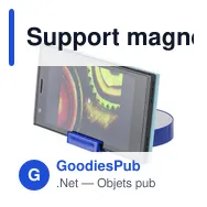 Support magnétique personnalisable avec stylo bille Rafaelavec logo - Miniature 10