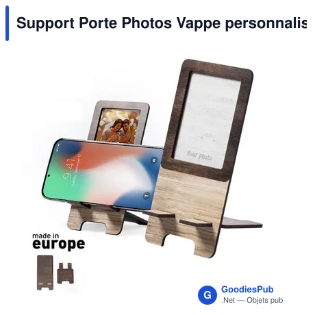 Support Porte Photos Vappe personnalisable avec logo pour entreprise