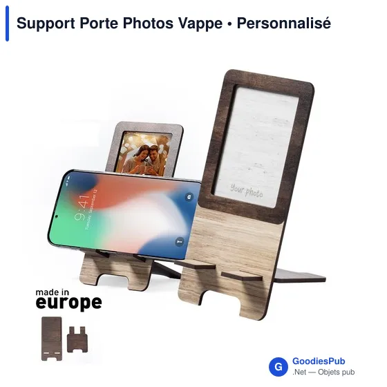Support Porte Photos Vappe personnalisable avec logo pour entreprise - Image 1