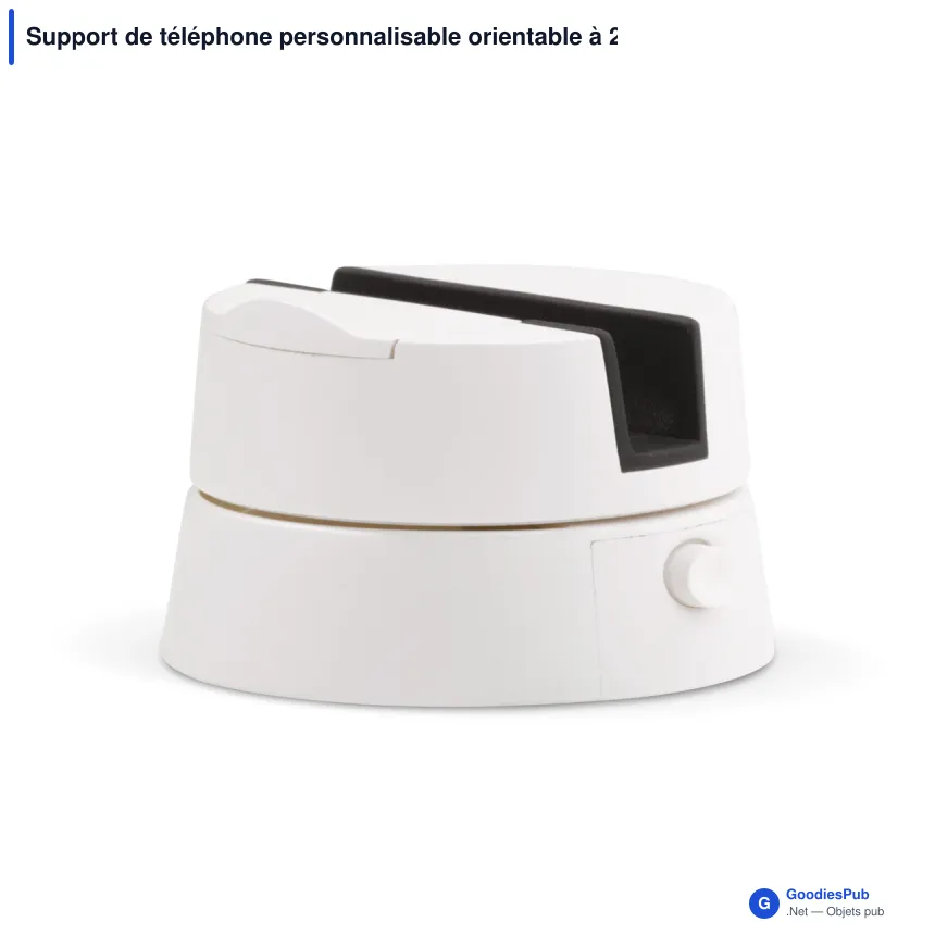 Support de téléphone personnalisable orientable à 270° avec logo - Photo - Image 2