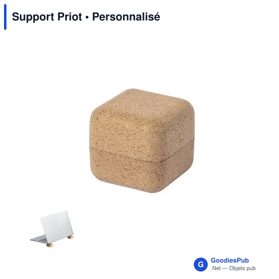 Support Priot personnalisable pour ordinateur avec logo - Image 1