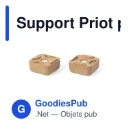 Support Priot personnalisable pour ordinateur avec logo - Miniature 2