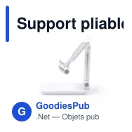 Support pliable personnalisable pour tablette et smartphone - Revitonavec logo - Miniature 9