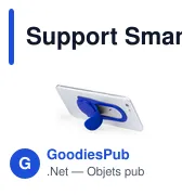 Support Smaner personnalisable avec logo pour téléphone mobile - Miniature 1