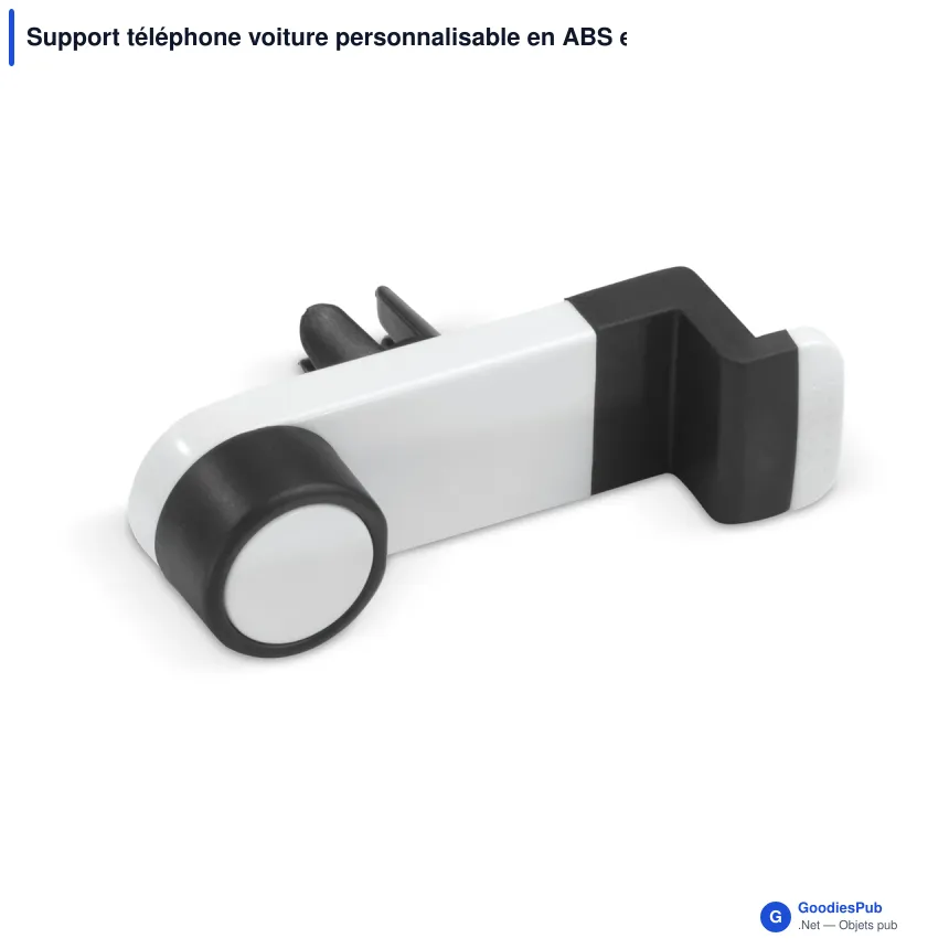 Support téléphone voiture personnalisable en ABS et TPR avec logo - Classique - Image 2