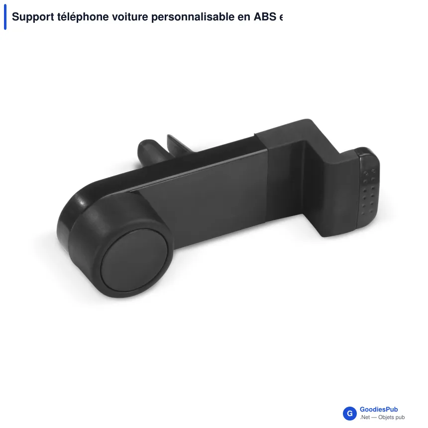 Support téléphone voiture personnalisable en ABS et TPR avec logo - Classique - Image 3