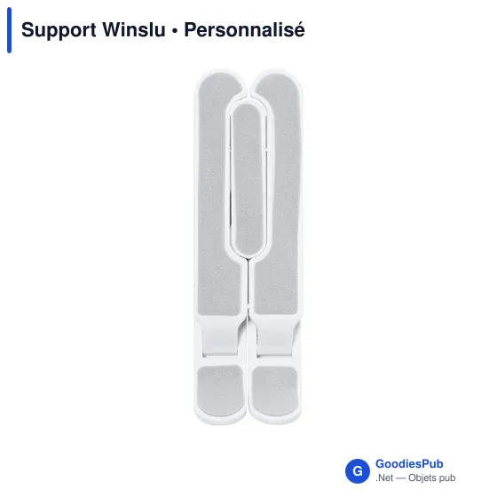 Support pliable pour tablette personnalisable avec logo - Winslu - Image 2
