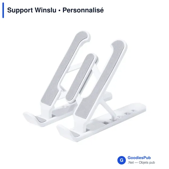 Support pliable pour tablette personnalisable avec logo - Winslu - Image 5