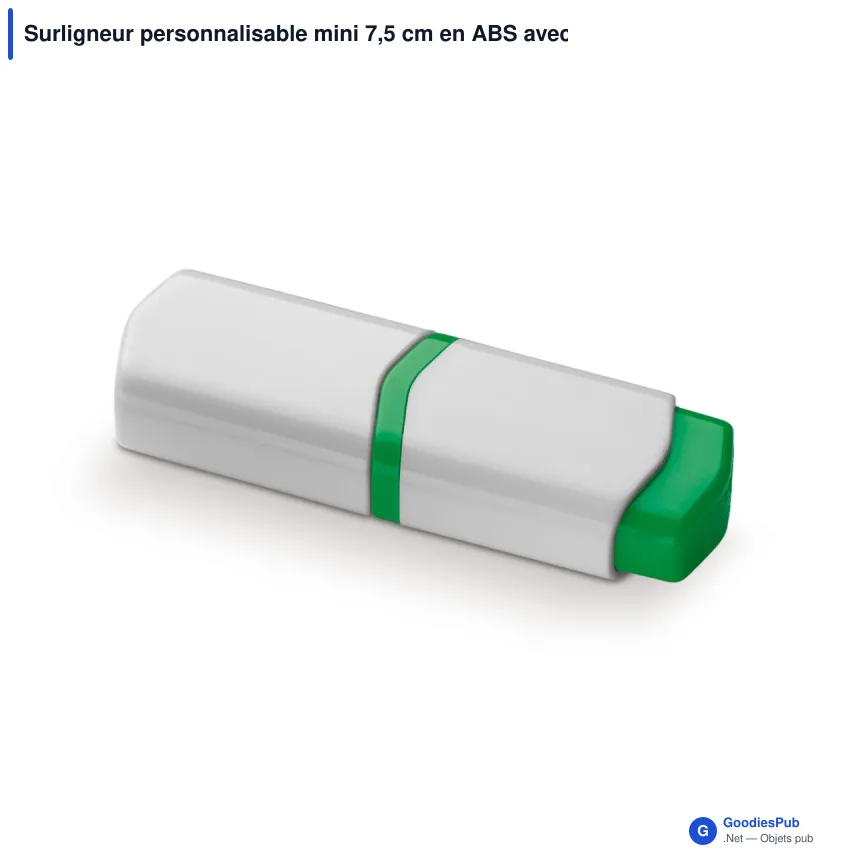 Surligneur personnalisable mini 7,5 cm en ABS avec logo - Mini - Image 2