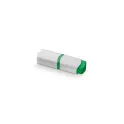 Variante Blanc / vert - Surligneur personnalisable mini 7,5 cm en ABS avec logo - Mini