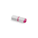 Variante Blanc / rose - Surligneur personnalisable mini 7,5 cm en ABS avec logo - Mini