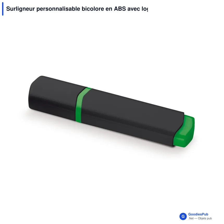 Surligneur personnalisable bicolore en ABS avec logo - Duo - Image 5