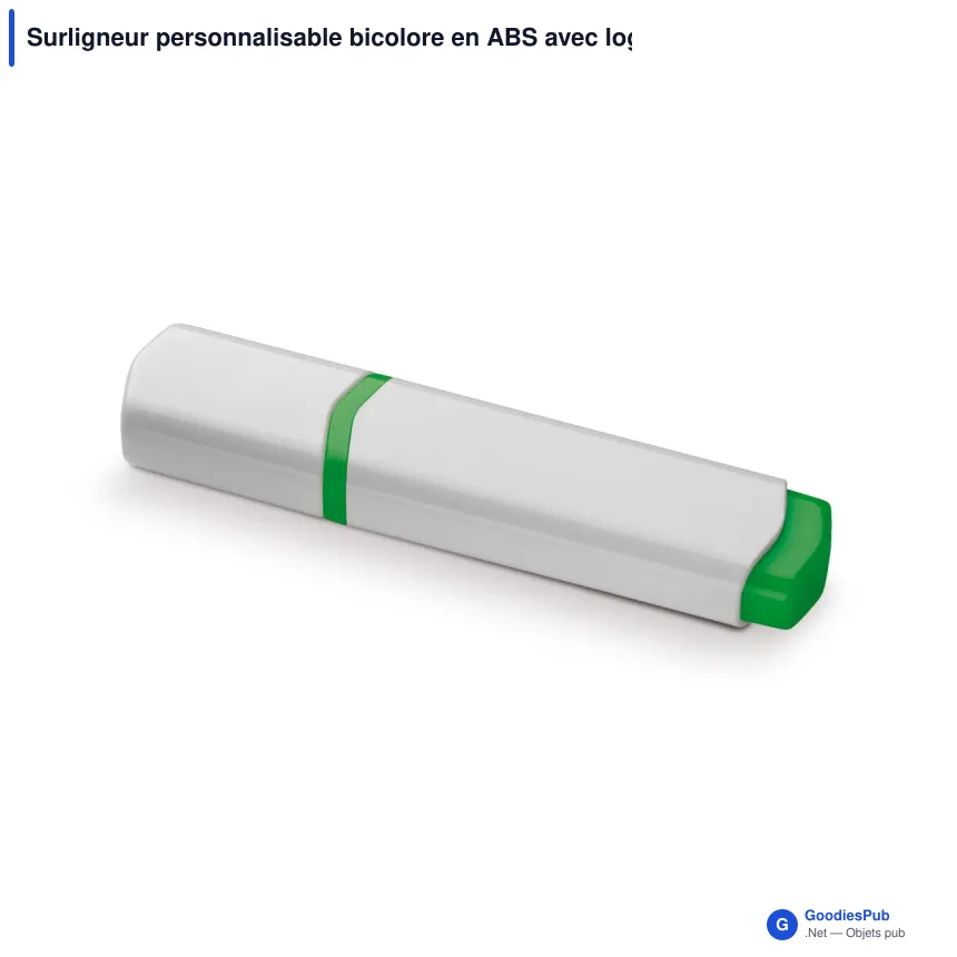 Surligneur personnalisable bicolore en ABS avec logo - Duo - Image 6