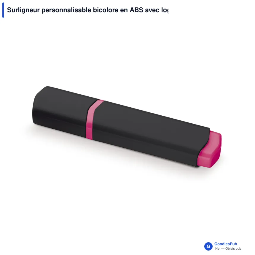 Surligneur personnalisable bicolore en ABS avec logo - Duo - Image 8