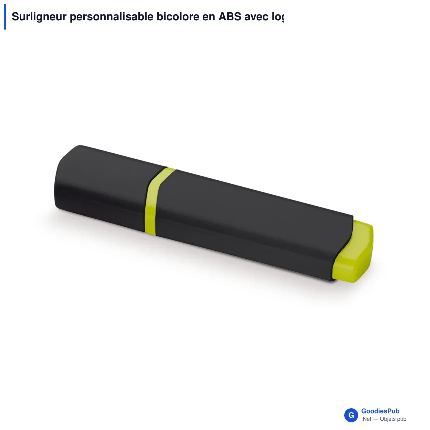 Surligneur personnalisable bicolore en ABS avec logo - Duo - Image 9