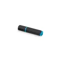 Variante Noir / Bleu - Surligneur personnalisable bicolore en ABS avec logo - Duo