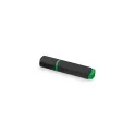 Variante Noir / vert - Surligneur personnalisable bicolore en ABS avec logo - Duo