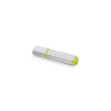 Variante Blanc / jaune - Surligneur personnalisable bicolore en ABS avec logo - Duo