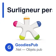 Surligneur personnalisable design en ABS blanc avec logo - Drop - Miniature 2