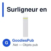 Surligneur en ABS recyclé Kavi - Miniature 4