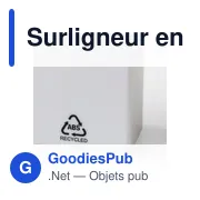 Surligneur en ABS recyclé Kavi - Miniature 7