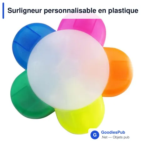 Surligneur personnalisable en plastique avec logo - Brodie