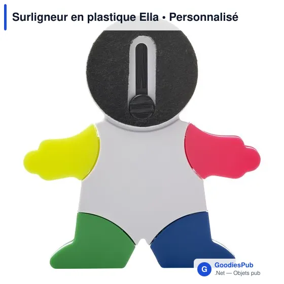 Surligneur personnalisable Ella avec logo - Accessoire de bureau - Image 2