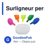 Surligneur personnalisable en plastique avec logo - Sierra - Miniature 2